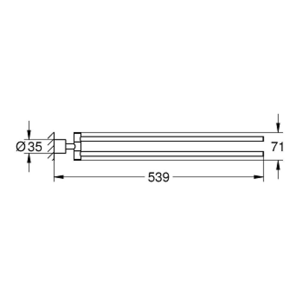 Grohe 40308003 Atrio Towel Bar Chrome 2