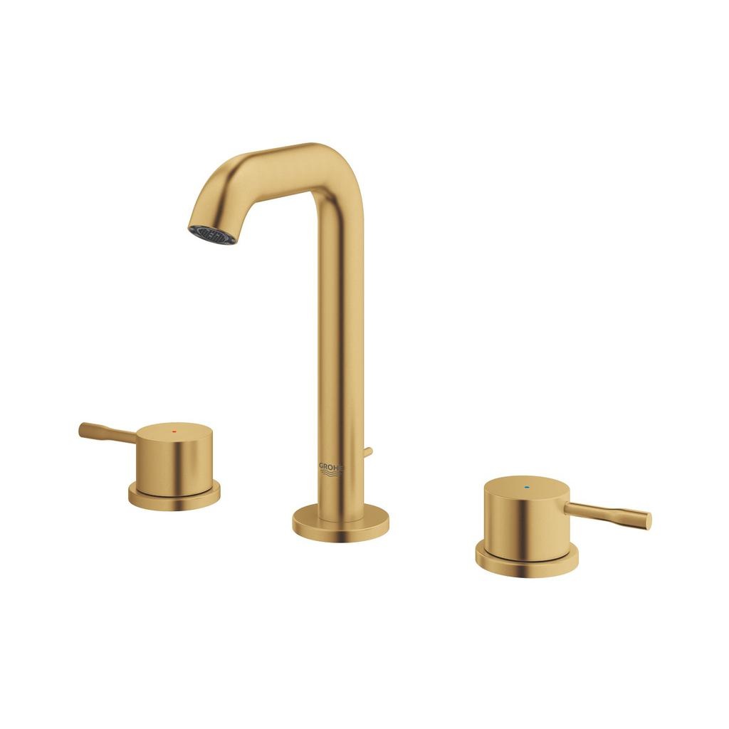 Grohe 20297GNA Essence 8 Widespread Two Handle Bathroom Faucet Brushed Cool Sunrise 2