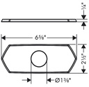 Hansgrohe 04819670 Base Plate For Single Hole Faucets