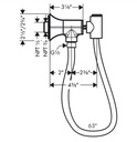 Hansgrohe 04831670 Handshower Holder With Outlet