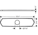 Hansgrohe 04856670 Base Plate For Single Hole Kitchen Faucets 10&quot;