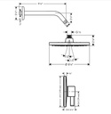 Hansgrohe 04953670 Pressure Balance Shower Set 1.75 Gpm