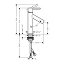 Hansgrohe 10003001 Single-Hole Faucet 100 0.5 Gpm