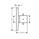 Hansgrohe 10715251 Thermostatic Trim