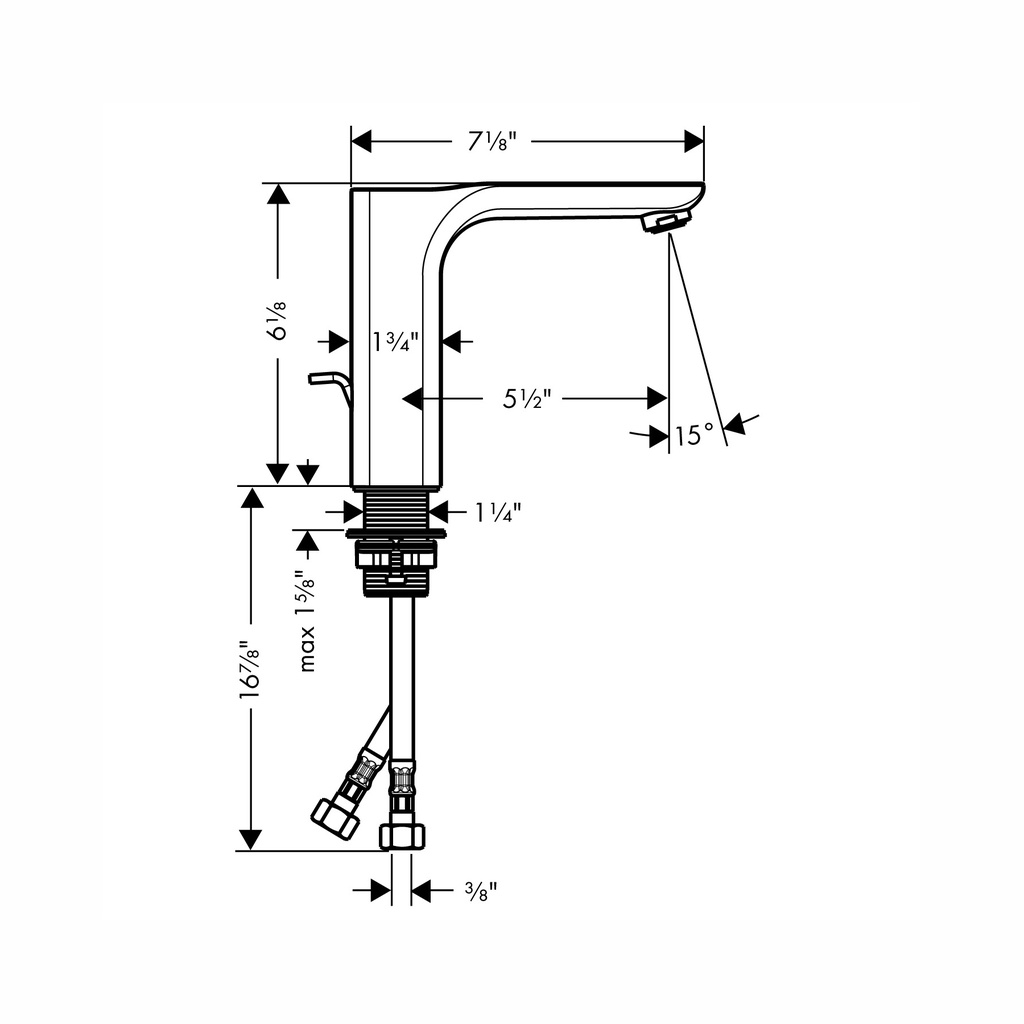 Hansgrohe 11020001 Urquiola Single Hole Faucet