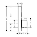 Hansgrohe 15744141 Showerselect S Thermostatic Trim For 1 Function Round