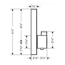 Hansgrohe 15762341 Showerselect Thermostatic Trim For 1 Function Square