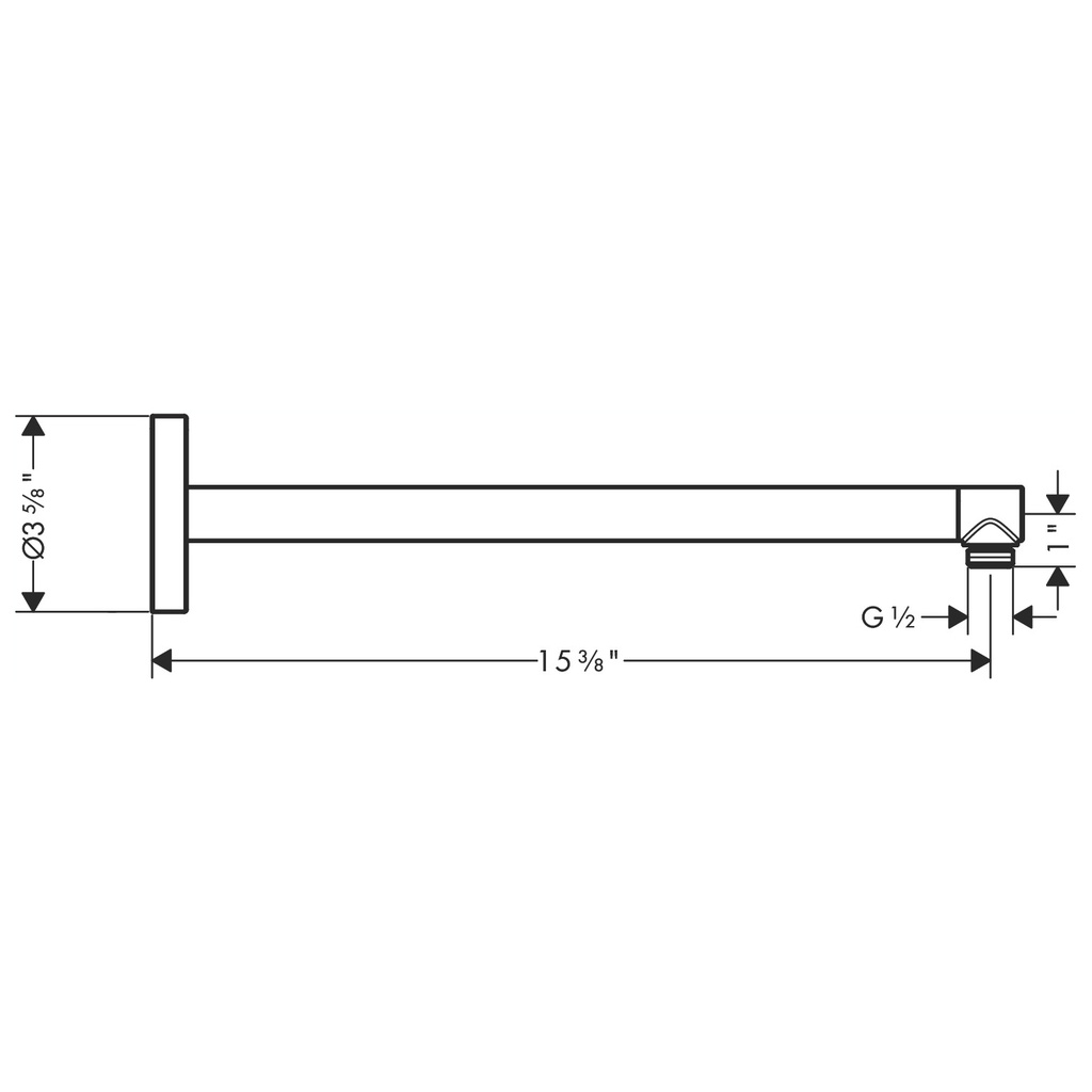 Hansgrohe 26431341 Showerarm 15&quot;