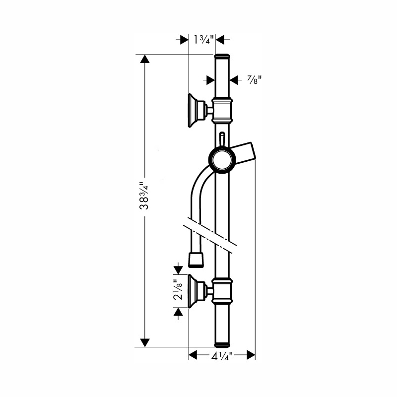 Hansgrohe 27982341 Wallbar 32&quot;