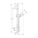 Hansgrohe 27989990 Wallbar 36&quot;