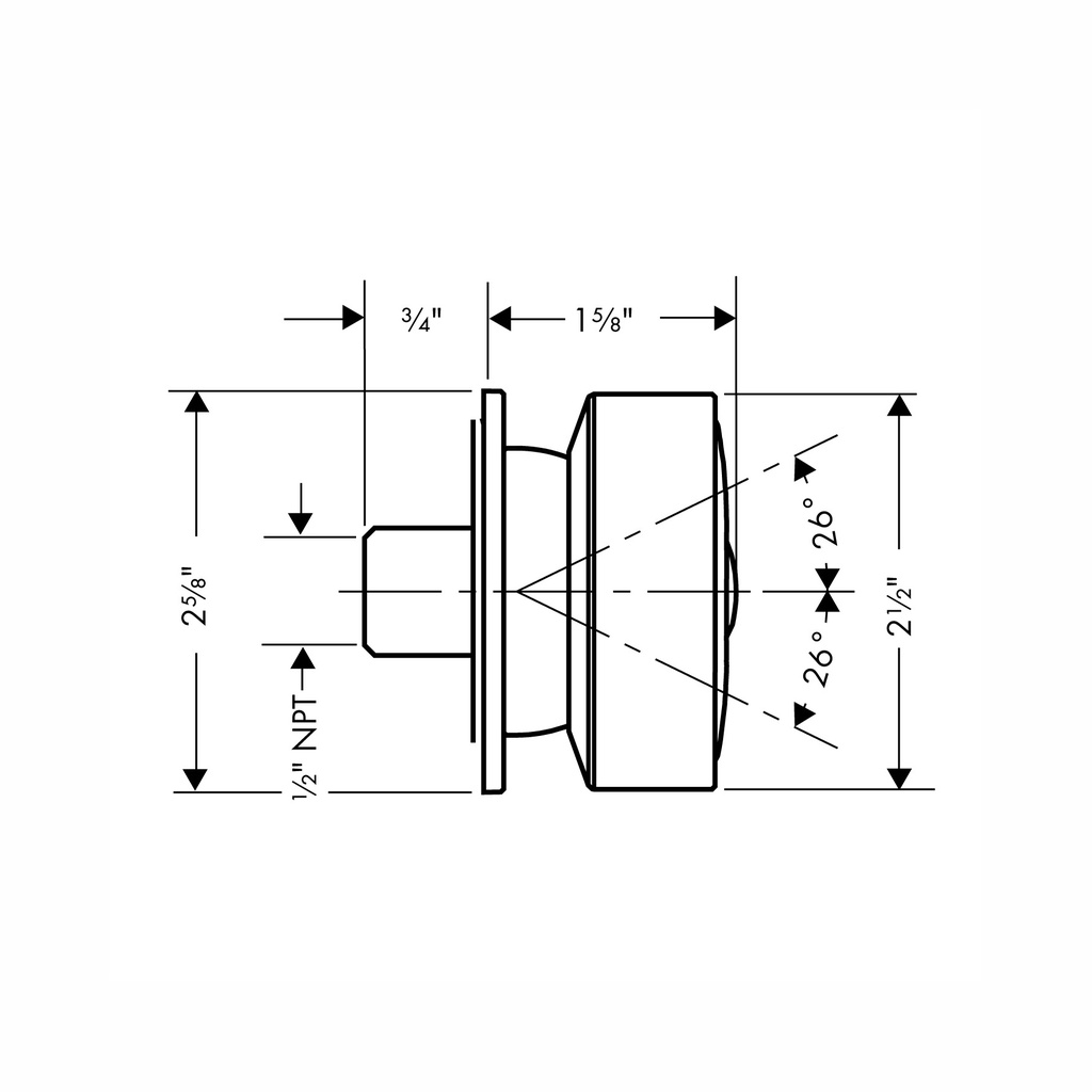 Hansgrohe 28469251 Bodyspray Square Brushed Gold Optic