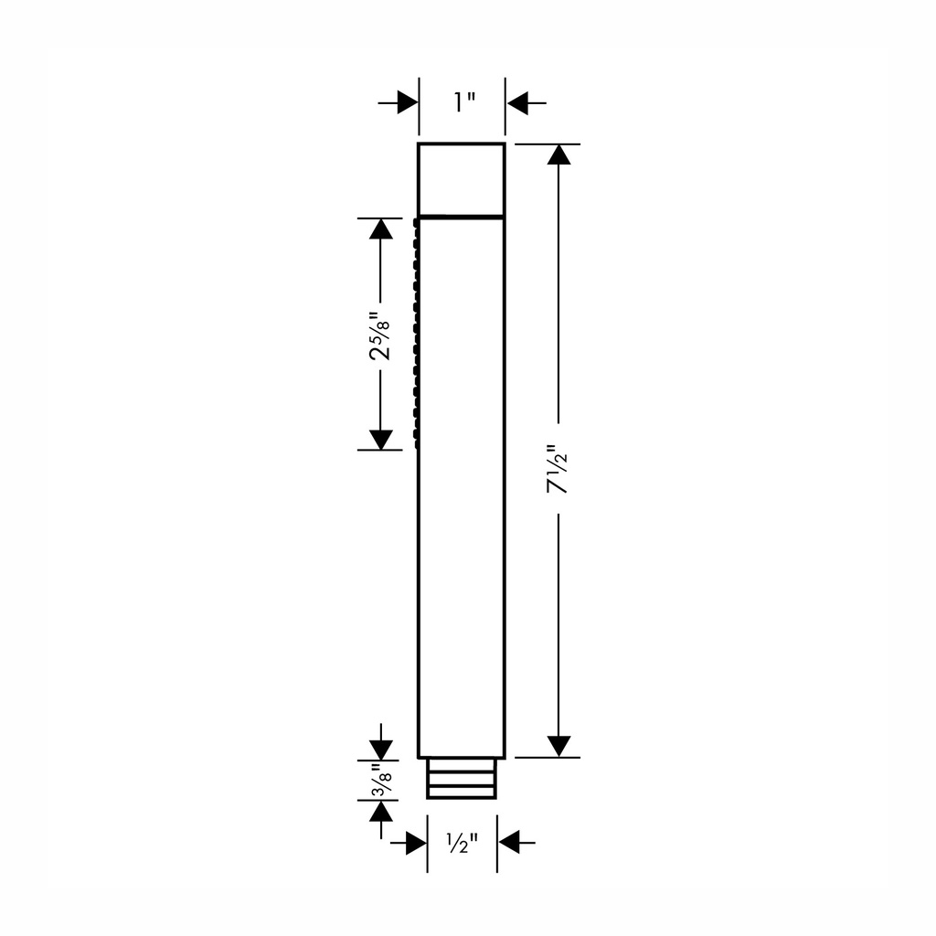 Hansgrohe 28532001 Starck 2 Spray Handshower Small