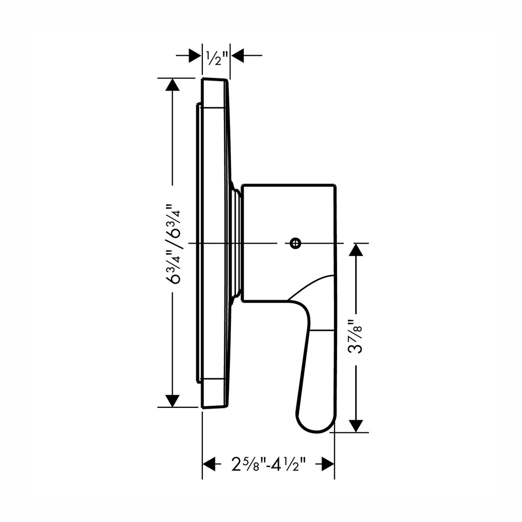 Hansgrohe 34808821 Axor Citterio M Pressure Balance Trim