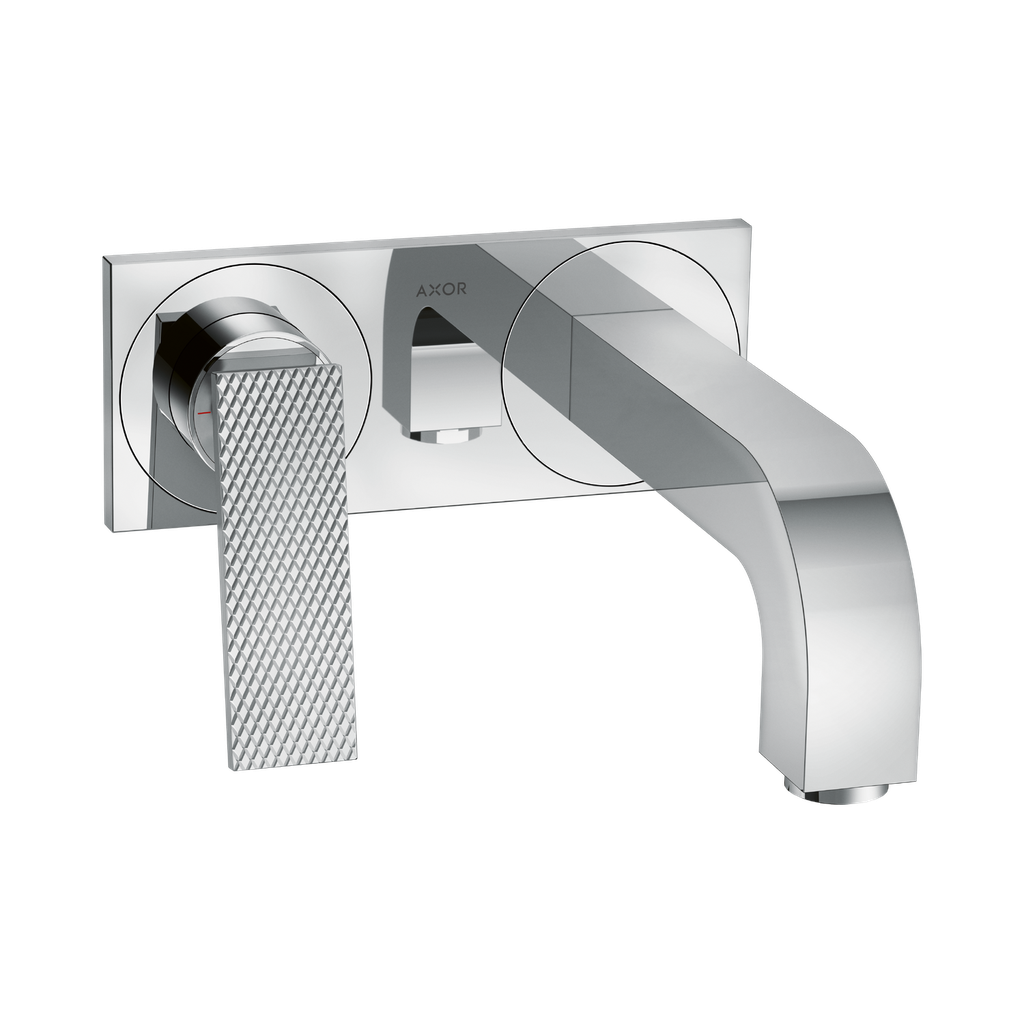 Hansgrohe 39171001 Wall-Mounted Single-Handle Faucet Trim With Base Plate- Rhom