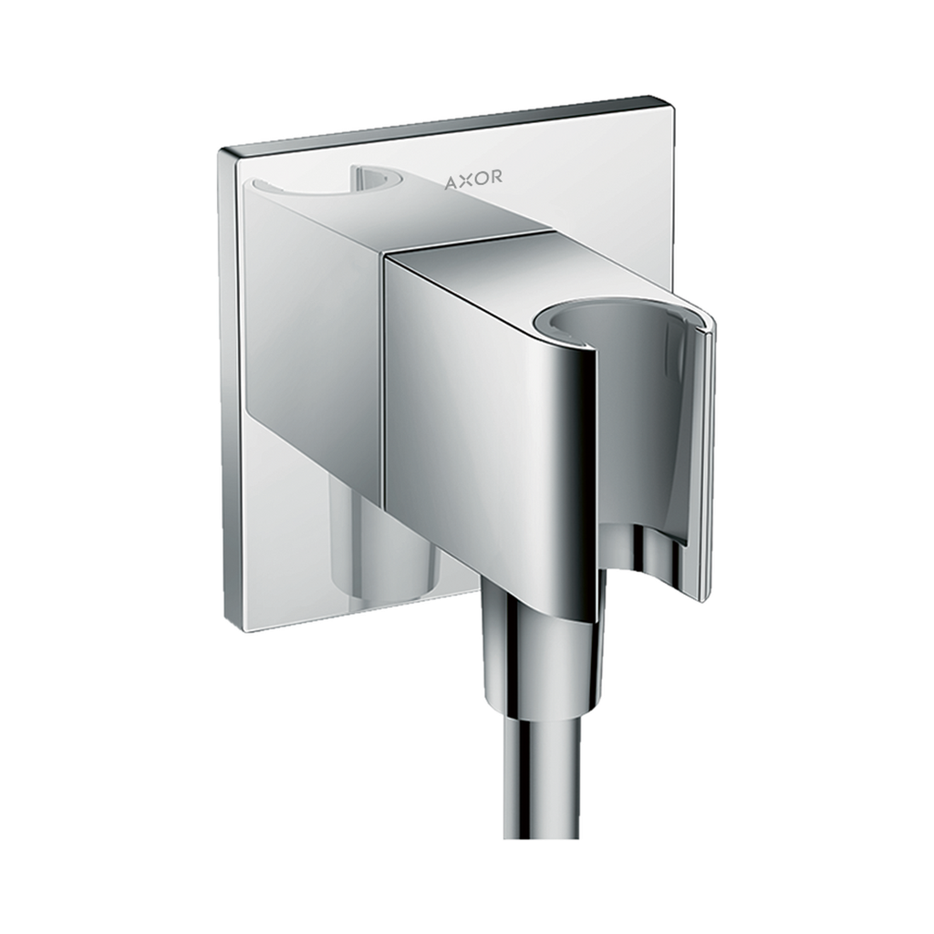 Hansgrohe 36734001 Wall Outlet With Handshower Holder Square