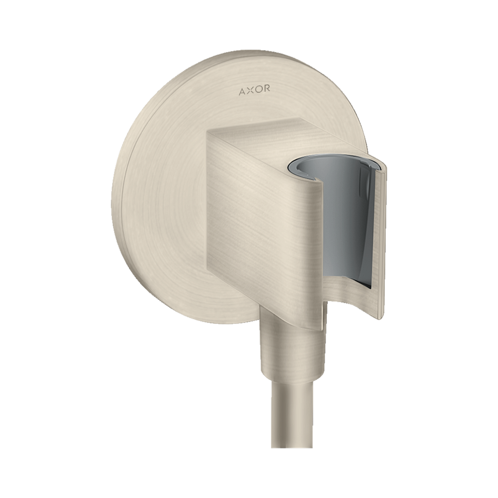 Hansgrohe 36733821 Wall Outlet With Handshower Holder Round