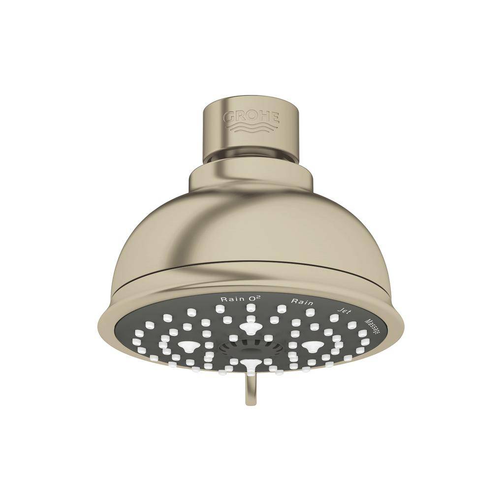 Grohe 26045EN1 Tempesta Rustic 100 Shower Head 4 Sprays Brushed Nickel 1