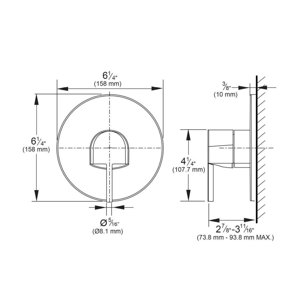 Grohe 29331EN3 Plus Pressure Balance Valve Trim Brushed Nickel 5