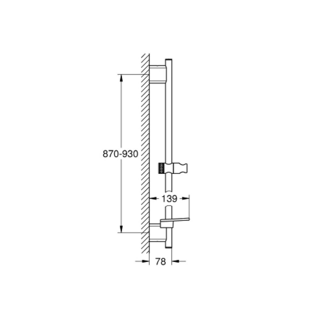 Grohe 26603000 Rainshower Smartactive 36 Rail Chrome 3