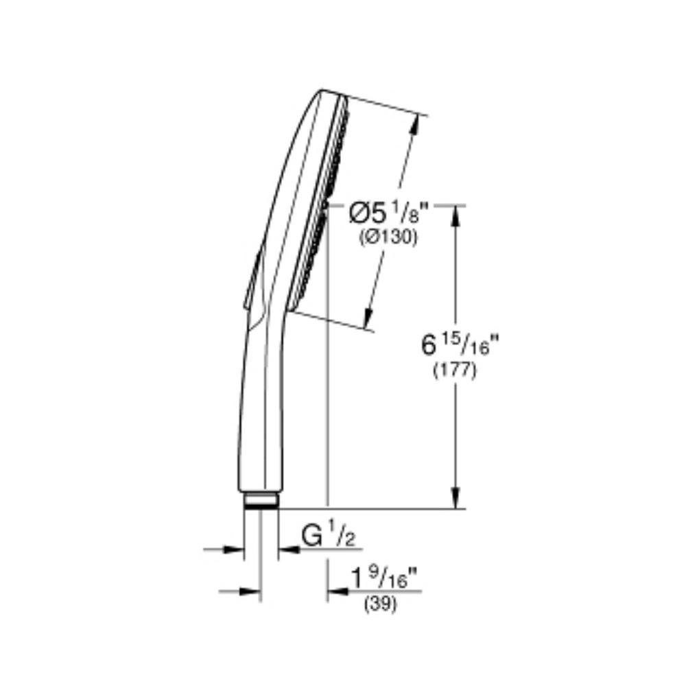 Grohe 26545000 Rainshower Smartactive Hand Shower Chrome 4