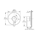 Grohe 29330000 Lineare Pressure Balance Valve Trim with Cartridge Chrome 4