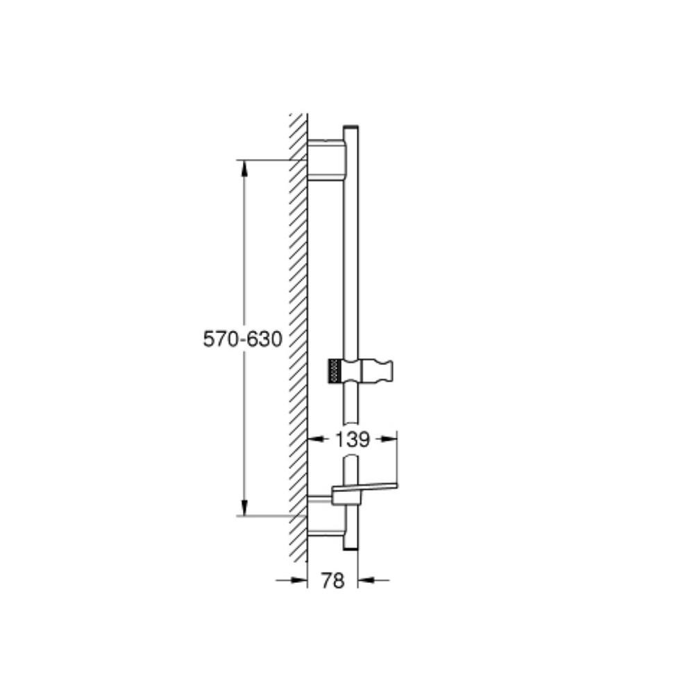 Grohe 26602000 Rainshower Smartactive 24 Rail Chrome 5