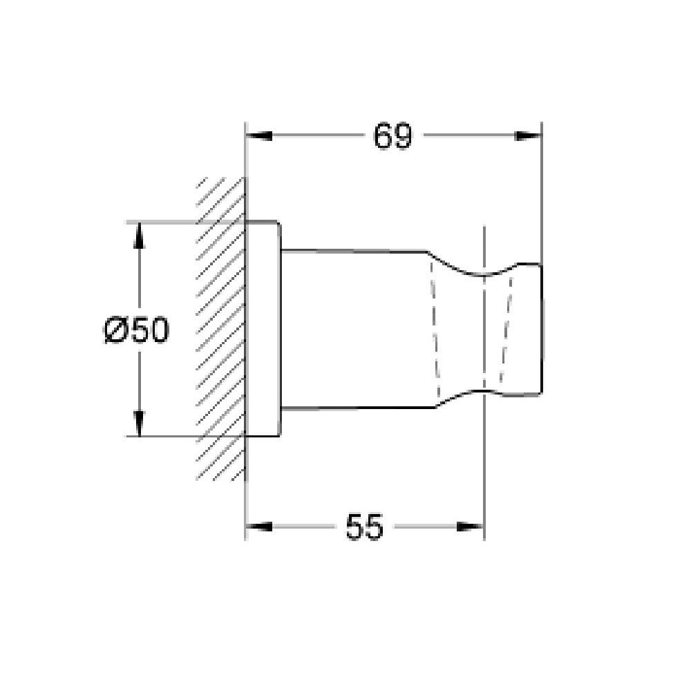 Grohe 27074BE0 Rainshower Shower Holder Polished Nickel 2