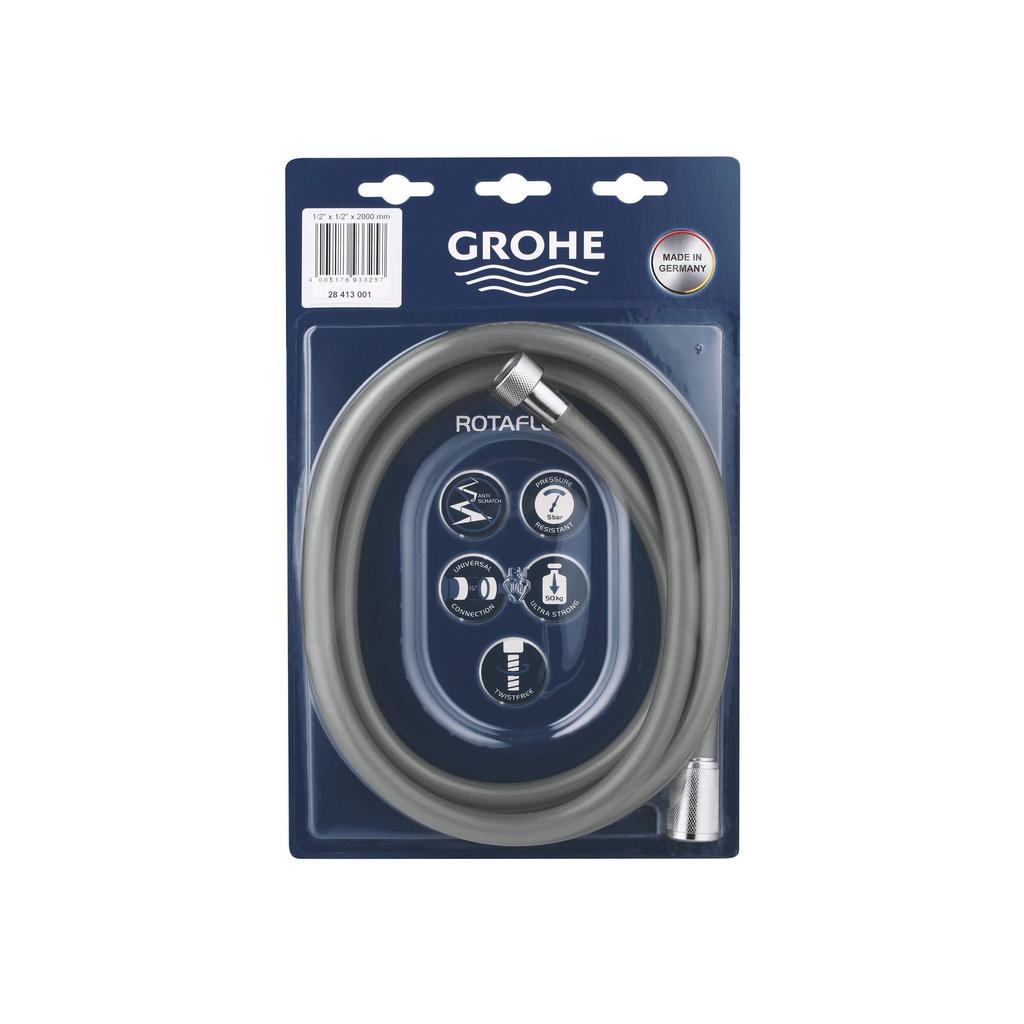 Grohe 28413001 Rotaflex 79 Twist Free Shower Hose Chrome 2