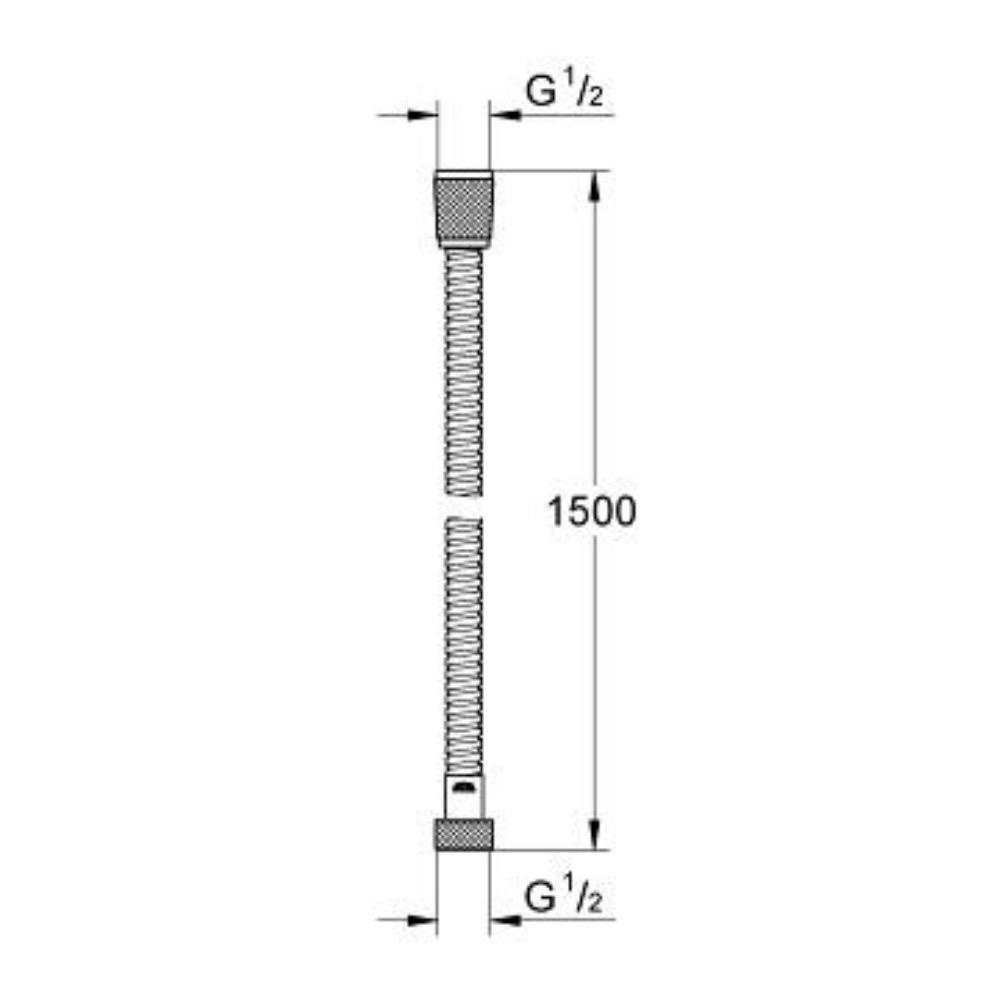 Grohe 28105000 Relexaflex 59 Metal Shower Hose Chrome 3