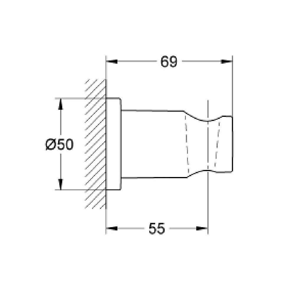 Grohe 27074EN0 Rainshower Shower Holder Brushed Nickel 2