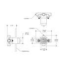 Aquabrass 40255 1/2 Pressure Balance Valve For Shower Polished Chrome 2