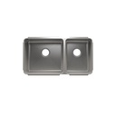 Julien 003277 Classic Sink Undermount Double L18X16X8 R12X16X8 1