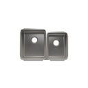 Julien 003252 Classic Sink Undermount Double L15X18X10 R12X16X8 1