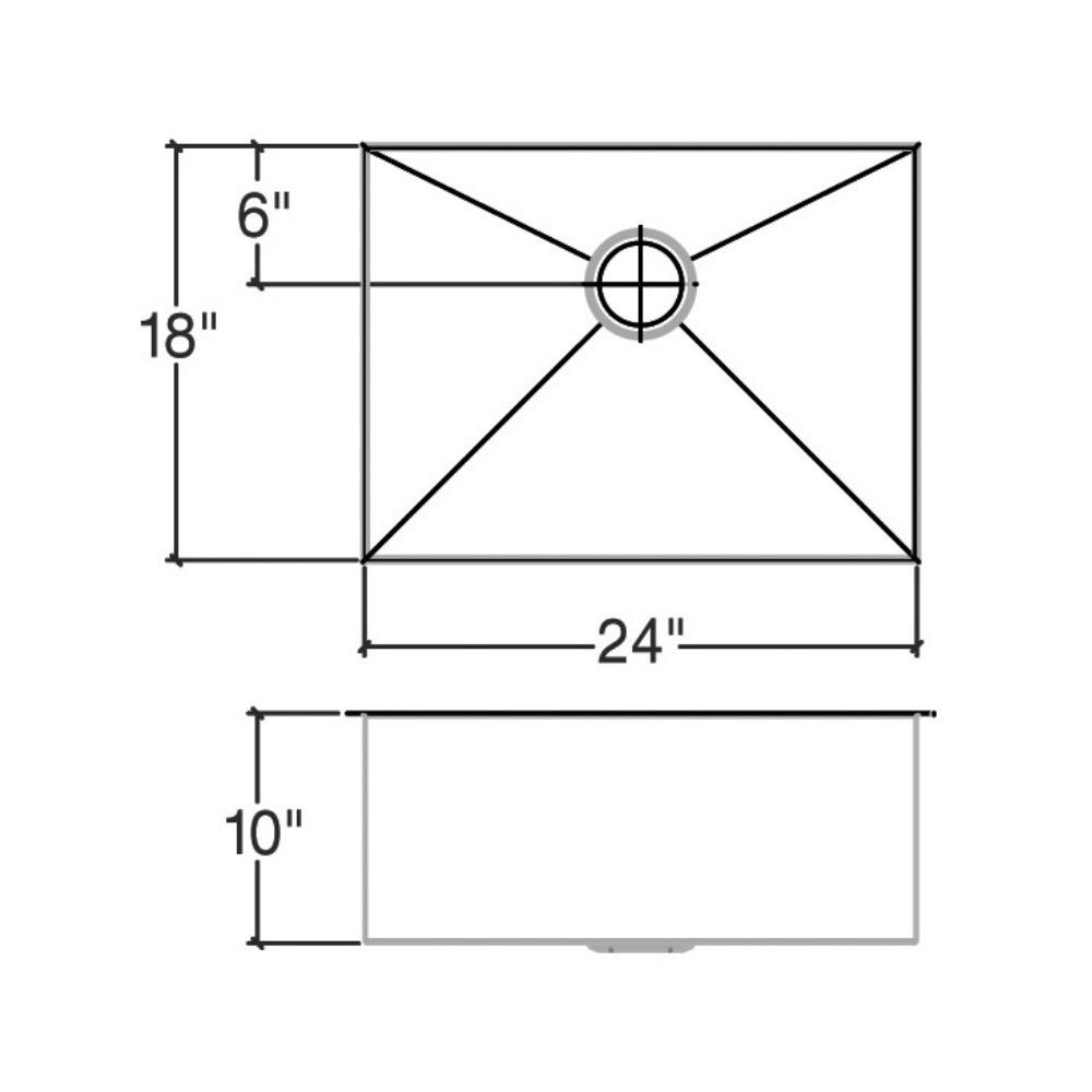 Julien 003280 Classic Sink Undermount Single 24X18X10 2