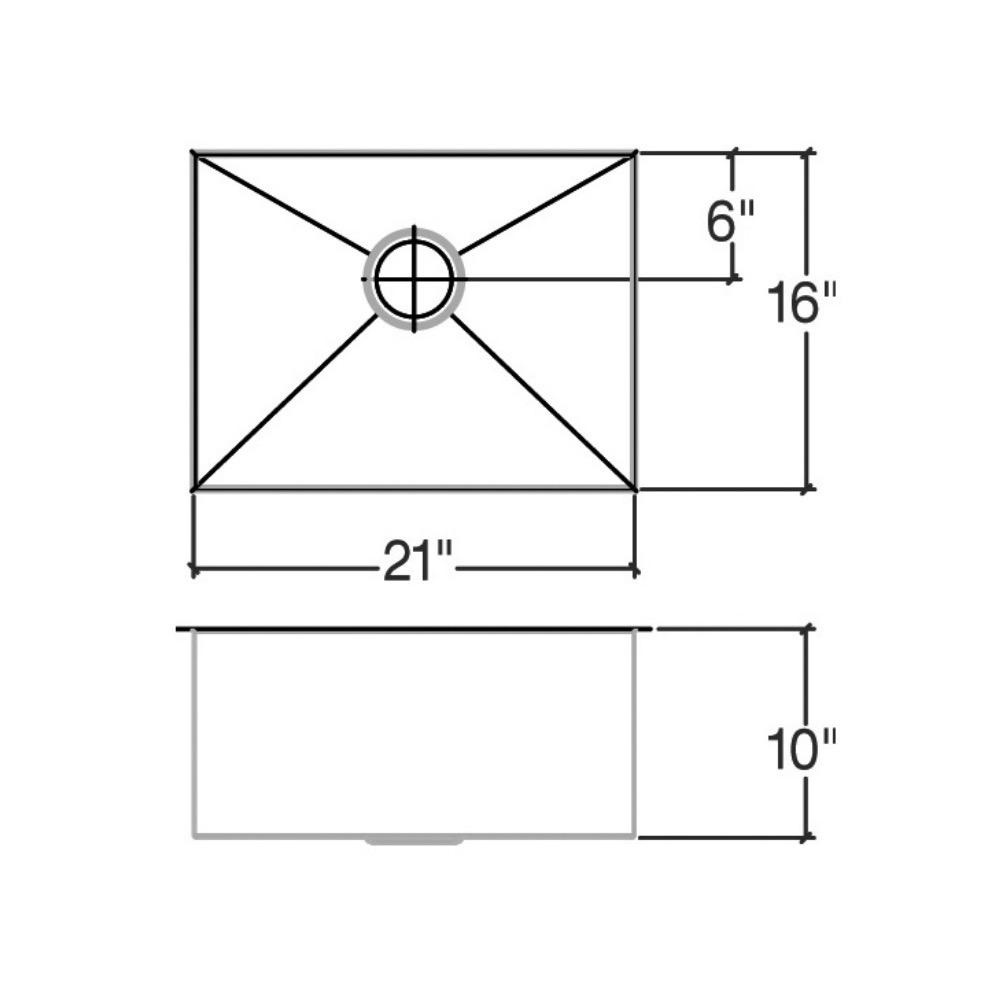 Julien 003207 Classic Sink Undermount Single 21X16X10 2