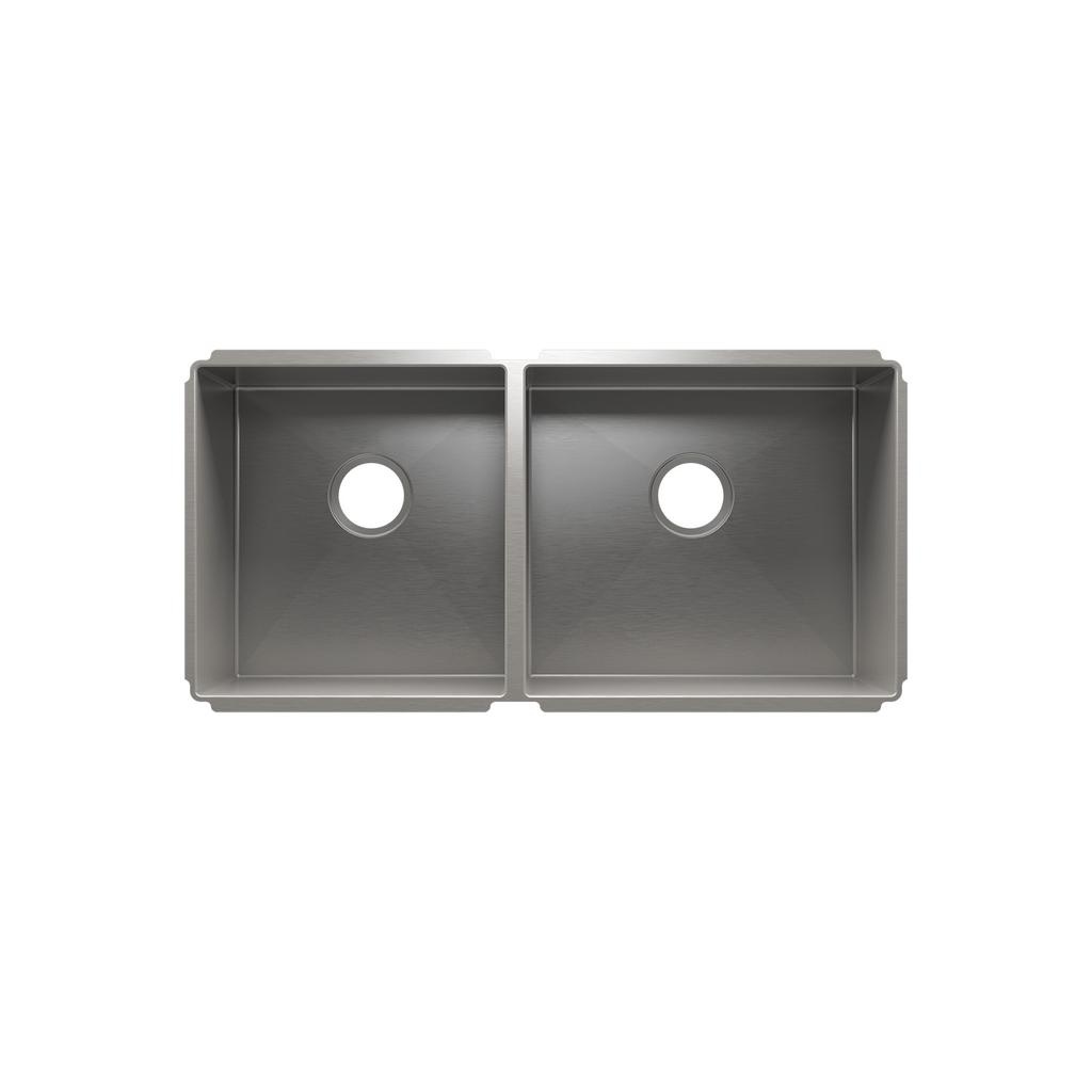 Julien 003948 J7 Sink Undermount Double L15X16X8 R18X16X8 1