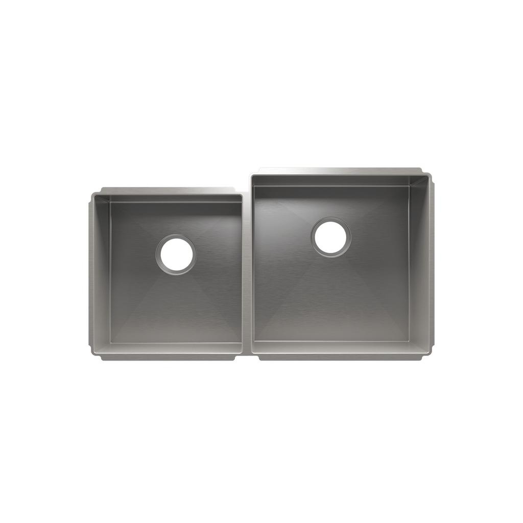 Julien 003957 J7 Sink Undermount Double L15X16X8 R18X18X10 1