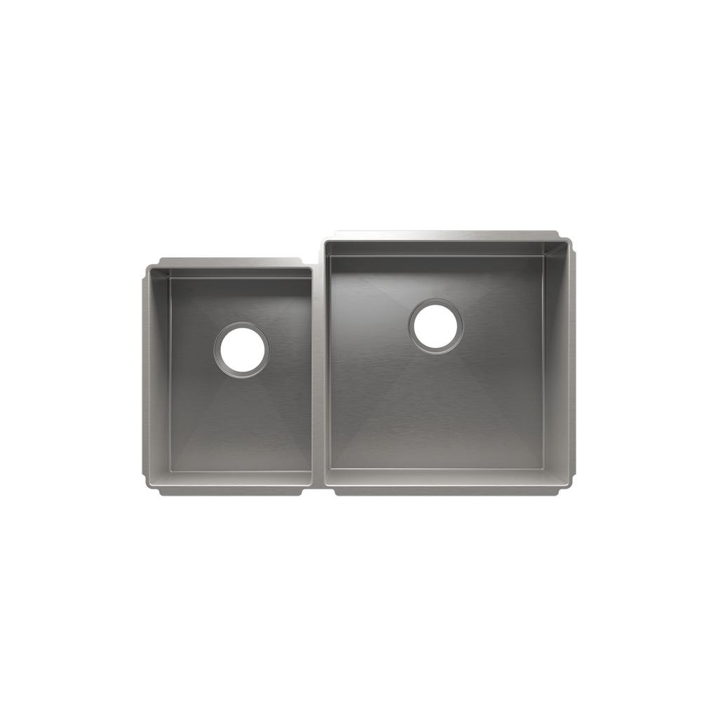 Julien 003953 J7 Sink Undermount Double L12X16X8 R18X18X10 1