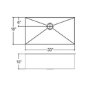 Julien 003944 J7 Sink Undermount Single 33X18X10 2