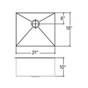 Julien 003939 J7 Sink Undermount Single 21X18X10 2