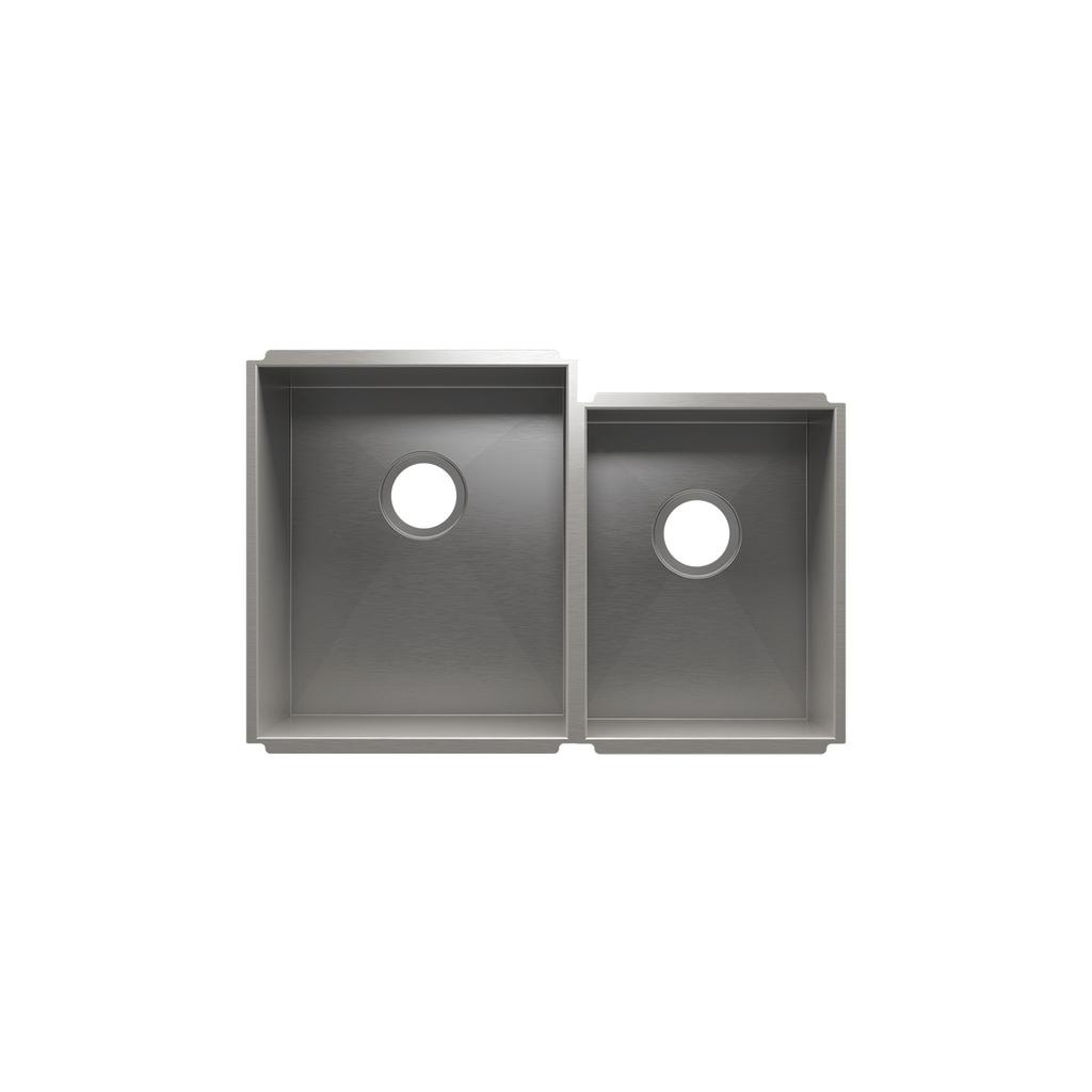 Julien 003652 Urbanedge Sink Undermount Double L15X18X10 R12X16X8 1