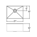 Julien 003607 Urbanedge Sink Undermount Single 21X16X10 2