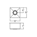 Julien 003608 Urbanedge Bar Sink Undermount Single 12X12X7 2