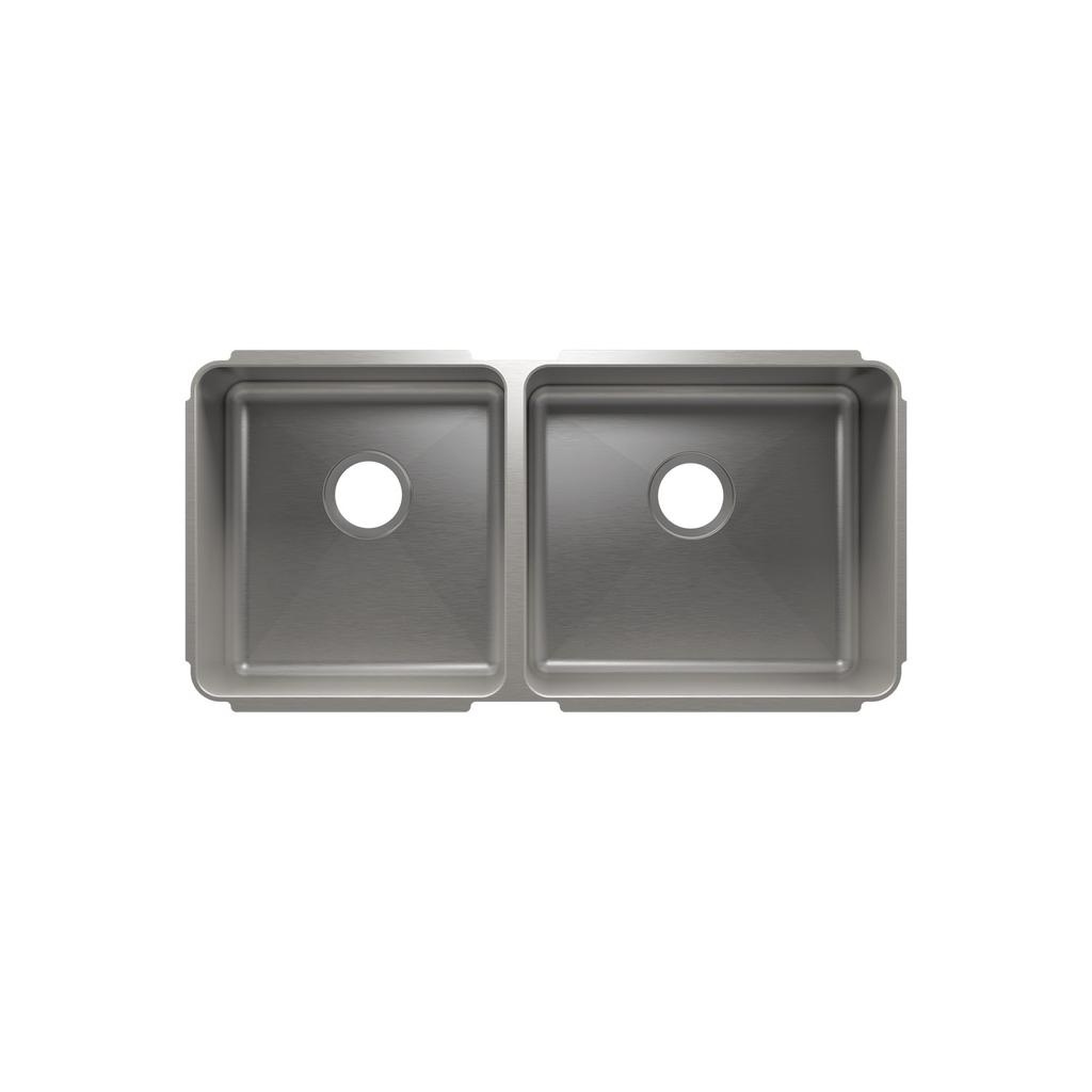 Julien 003282 Classic Sink Undermount Double L15X16X8 R18X16X8 1