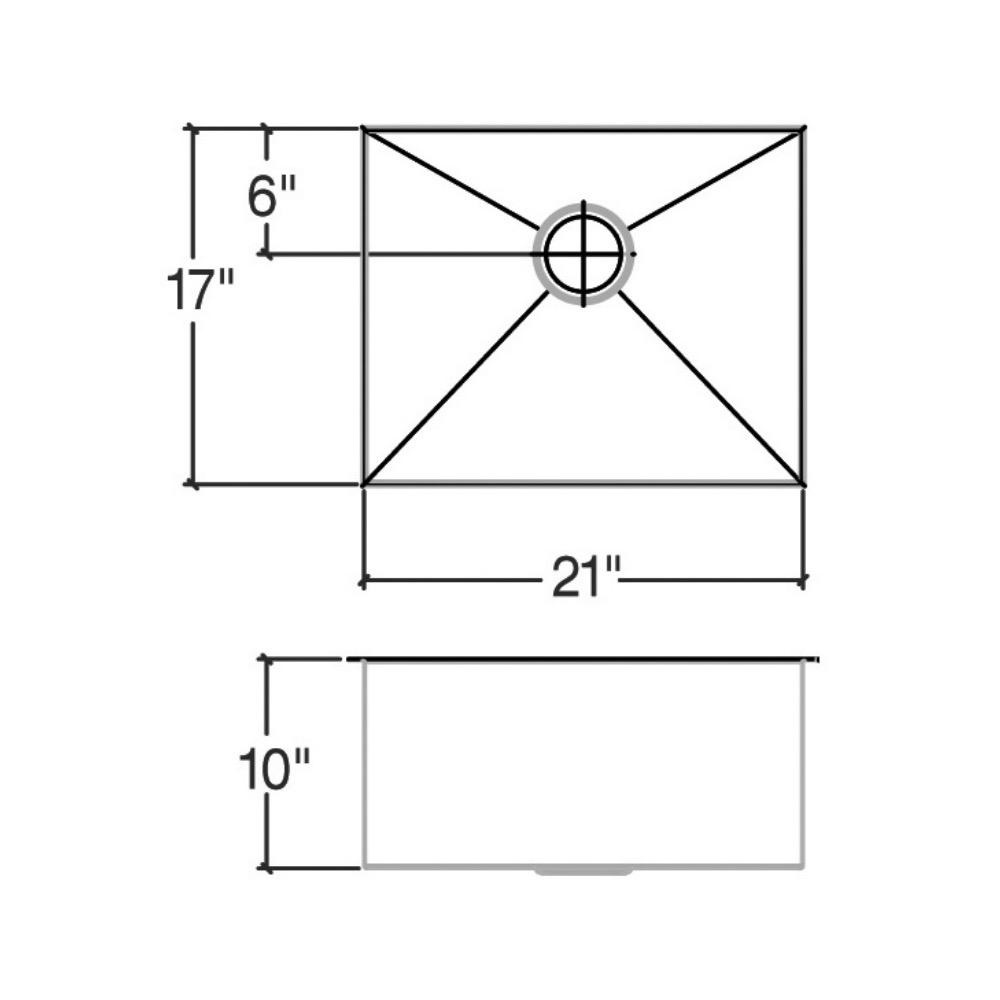 Julien 003216 Classic Sink Undermount Single 21X17X10 2