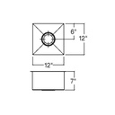 Julien 003219 Classic Bar Sink Undermount 2In Drain Single 12X12X7 2