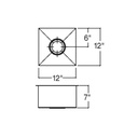 Julien 003212 Classic Bar Sink Undermount Single 12X12X7 2