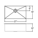 Julien 003922 J7 Sink Undermount Single 27X16X10 2