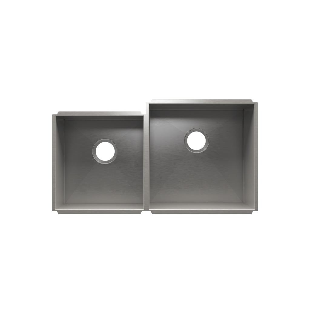 Julien 003641 Urbanedge Sink Undermount Double L15X16X8 R18X18X10 1