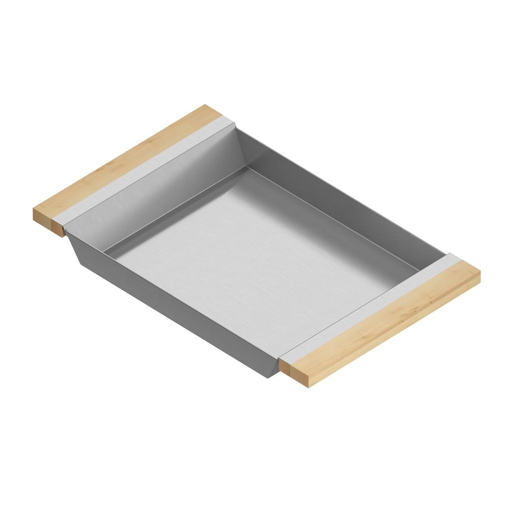 Julien 205334 Tray For 18In Sink Maple Handles 12X19X2-1/4 1